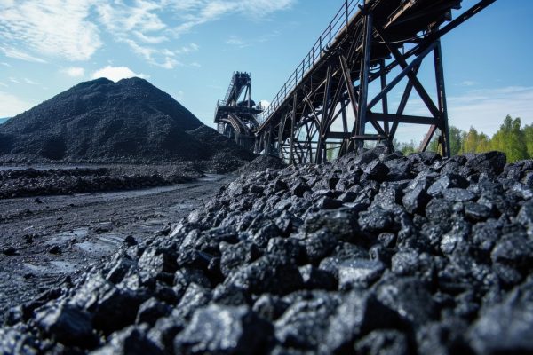 Coal Conveyor Belt: coal,conveyer,belt,copy,space,loader,pile,stack,blue,sky --ar 3:2 --v 6 Job ID: babf84e0-0316-4d0c-824d-3a693704fc77