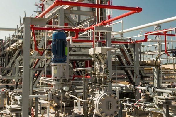 oil factory at the territory